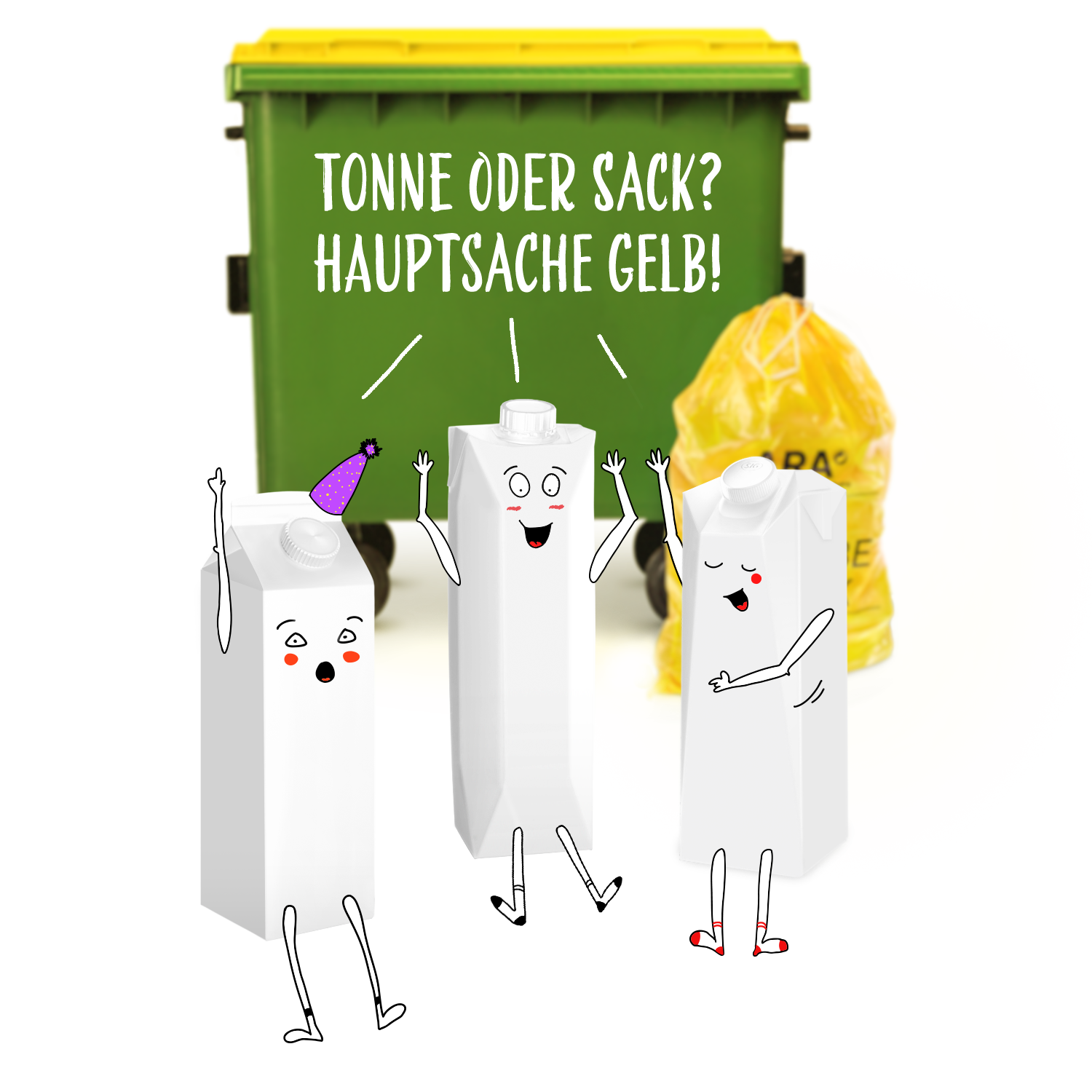 Tonne oder Sack? Haputsache Gelb!